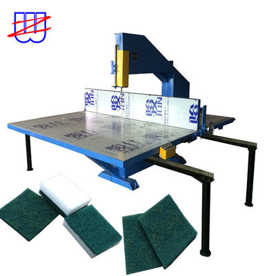 AC380/50HZ Vertical Sponge Foam Cutting Machine with Hot Melt Glue Laminating Function