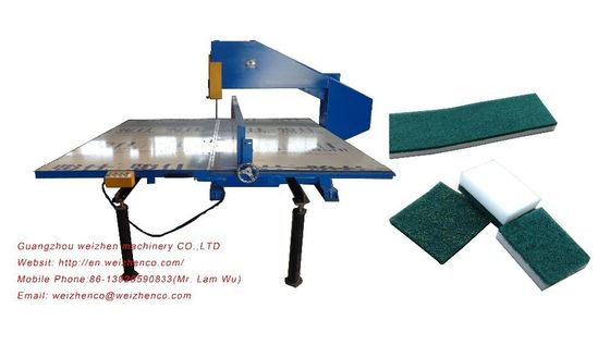 AC380/50HZ Vertical Sponge Foam Cutting Machine with Hot Melt Glue Laminating Function