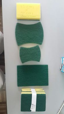 Hydraulic Die Cutting Machine for Scouring Pad and Kitchen Sponge Production Solution